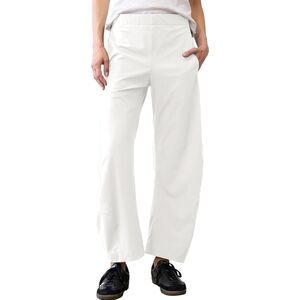 Elastic Waistband Tapered Leg Baggy Mid Rise Pants, Small, 11K-203B001